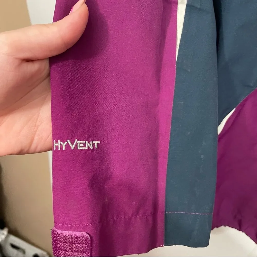 The North Face Purple Hyvent Soft Shell Weather Resistant Jacket